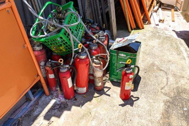 町田市で処分する予定の消火器